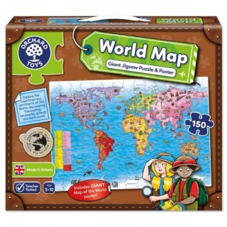 World Map Puzzle and Poster