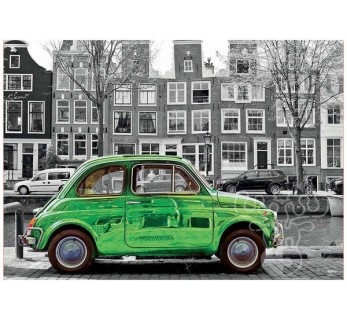 Puzzle 1000 pièces : Voiture à Amsterdam