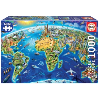 PUZZLE 1000 MINIATURE * SIMBOLOS DEL MUNDO