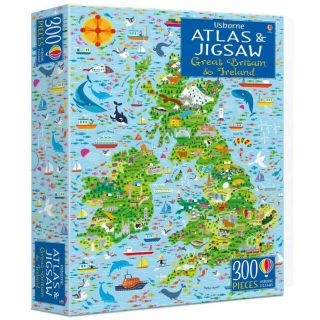 Usborne Atlas and Jigsaw Great Britain and Ireland