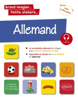 Allemand en images avec exercices ludiques : apprendre et réviser les mots de base - a1