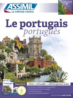 Le portugais, débutants B2 - Super pack avec 1 livre, 4 CD audio et 1 téléchargement audio