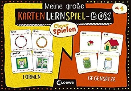 Meine große KartenLernSpiel-Box - Formen / Gegensätze