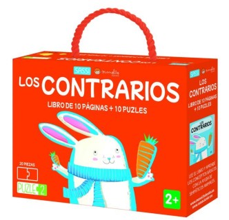 Los contrarios. Libro + Puzzle (jeu)