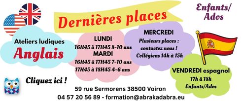 2025 2026 ateliers enfants ados